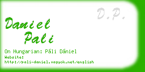 daniel pali business card