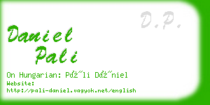 daniel pali business card